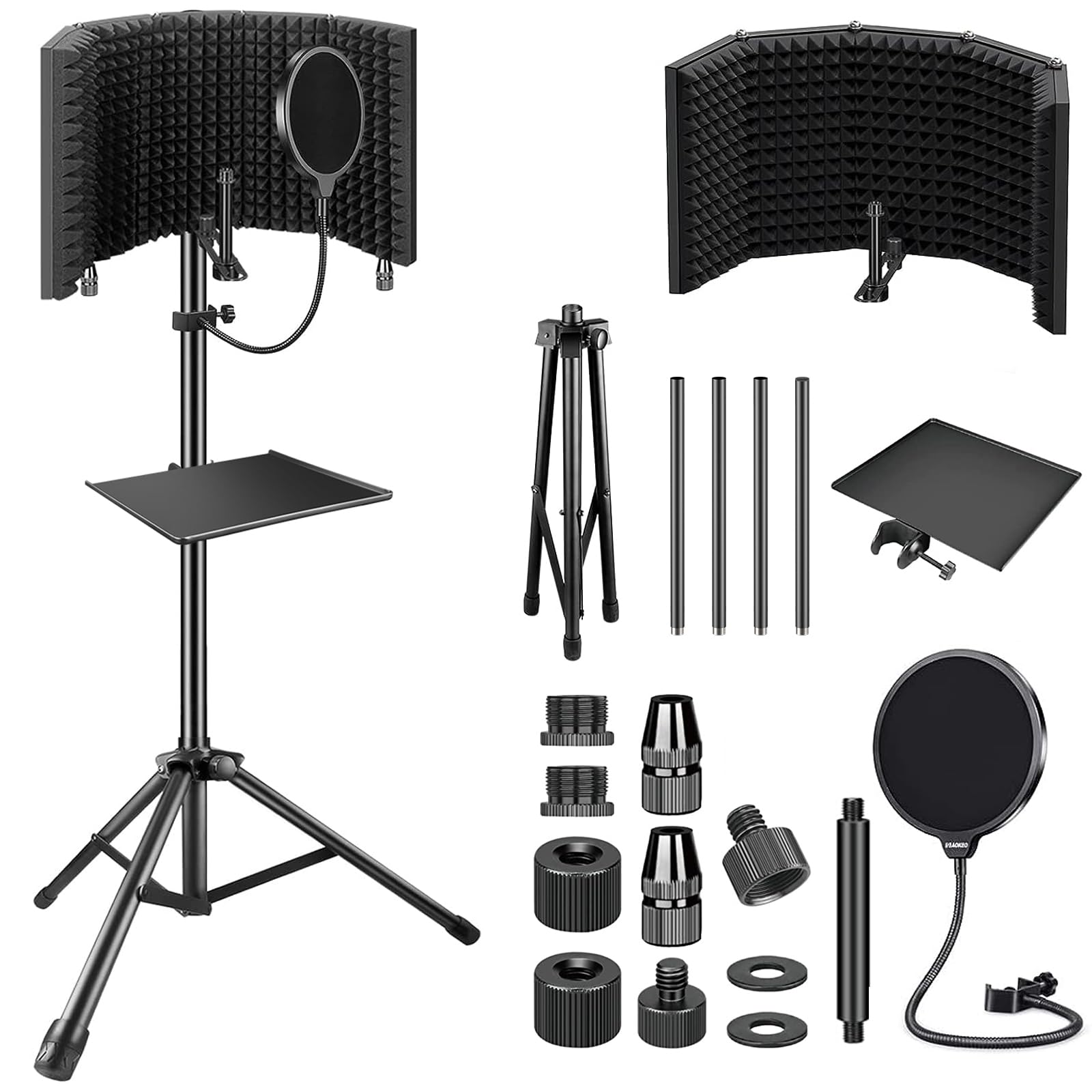 Aokeo Studio Recording Microphone Isolation Shield AO-302 with
